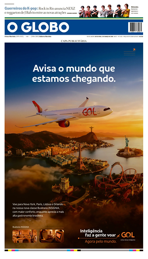 Prima pagina O Globo di oggi - Quotidiano estero