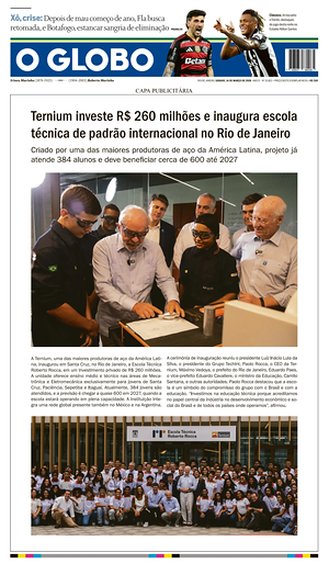 Prima pagina O Globo di oggi - Quotidiano estero