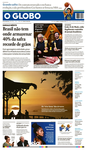 Prima pagina O Globo di oggi - Quotidiano estero