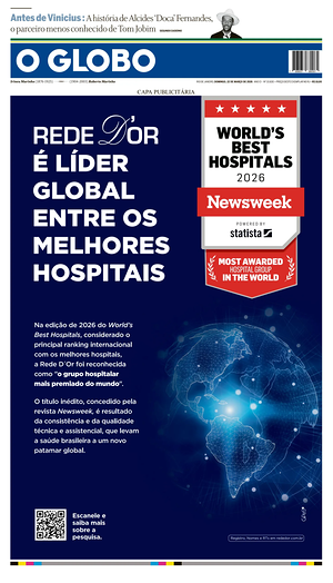 Prima pagina O Globo di oggi - Quotidiano estero