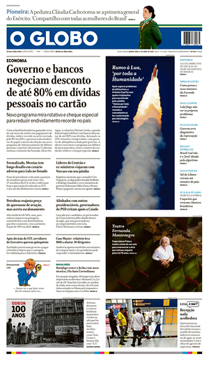 Prima pagina O Globo di oggi - Quotidiano estero