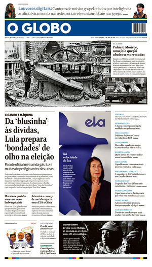 Prima pagina O Globo di oggi - Quotidiano estero