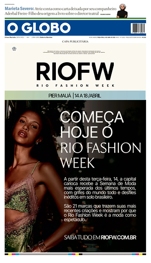 Prima pagina O Globo di oggi - Quotidiano estero