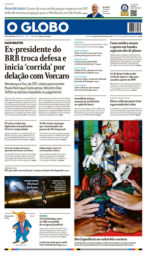 Prima pagina O Globo di oggi - Quotidiano estero