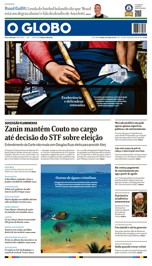 Prima pagina O Globo di oggi - Quotidiano estero
