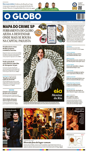 Prima pagina O Globo di oggi - Quotidiano estero
