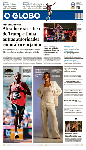Prima pagina O Globo di oggi - Quotidiano estero