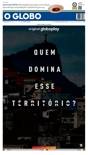 Prima pagina O Globo di oggi - Quotidiano estero