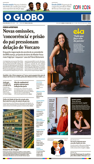 Prima pagina O Globo di oggi - Quotidiano estero