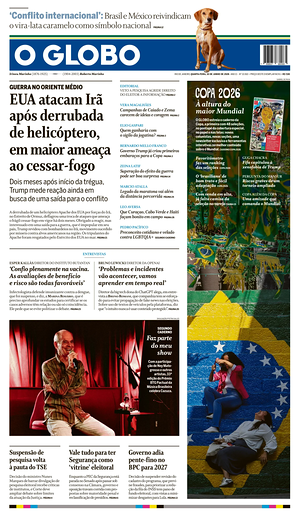 Prima pagina O Globo di oggi - Quotidiano estero