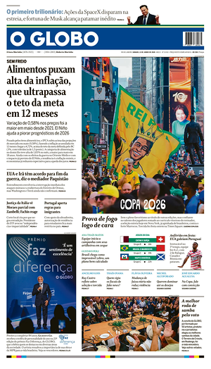 Prima pagina O Globo di oggi - Quotidiano estero