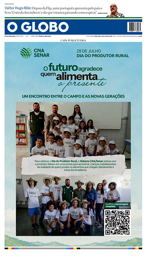 Prima pagina O Globo di oggi - Quotidiano estero