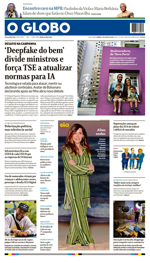 Prima pagina O Globo di oggi - Quotidiano estero