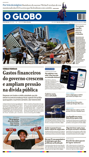 Prima pagina O Globo di oggi - Quotidiano estero