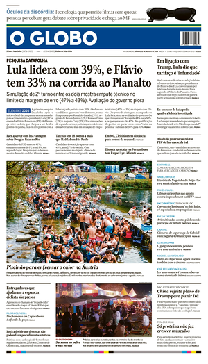Prima pagina O Globo di oggi - Quotidiano estero