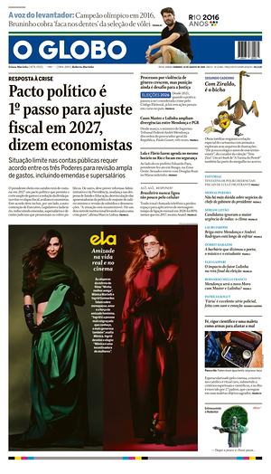Prima pagina O Globo di oggi - Quotidiano estero