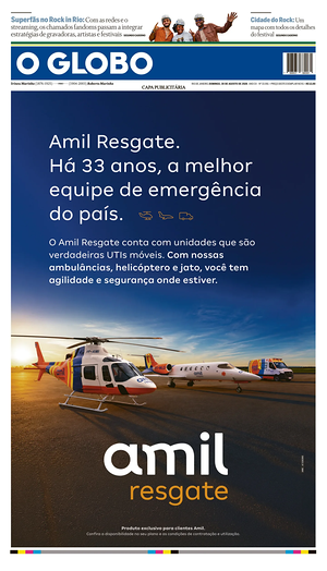 Prima pagina O Globo di oggi - Quotidiano estero