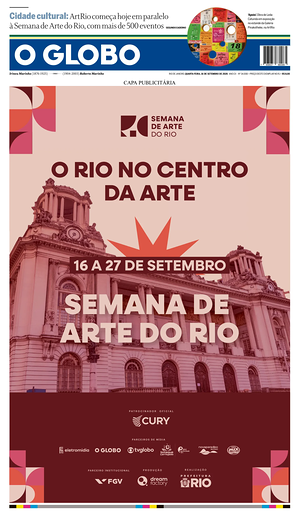 Prima pagina O Globo di oggi - Quotidiano estero