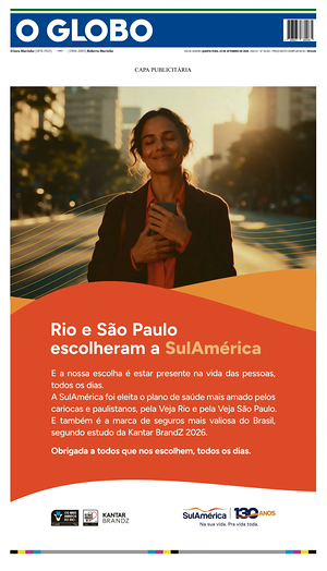 Prima pagina O Globo di oggi - Quotidiano estero