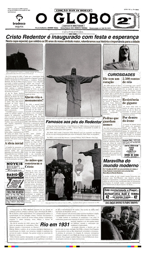 Prima pagina O Globo di oggi - Quotidiano estero