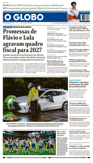 Prima pagina O Globo di oggi - Quotidiano estero