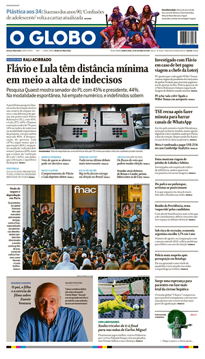 Prima pagina O Globo di oggi - Quotidiano estero