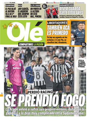 Tapa Olé de hoy - Diario deportes