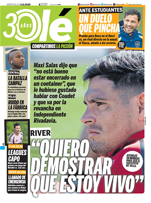 Tapa Olé de hoy - Diario deportes