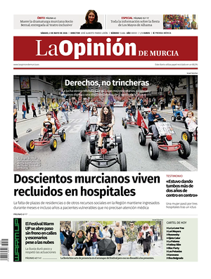 Portada La Opinion de Murcia de hoy - Periódico regional