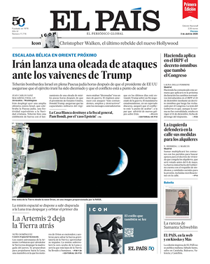 Prima pagina EL PAIS primera edicion di oggi - Quotidiano estero