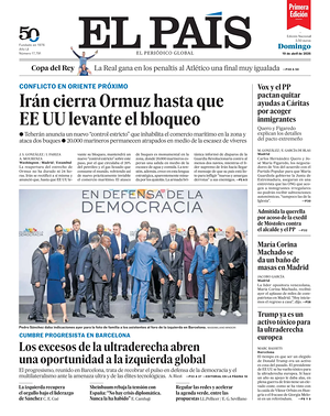 EL PAIS primera edicion prima pagina