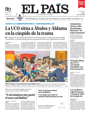 EL PAIS primera edicion prima pagina