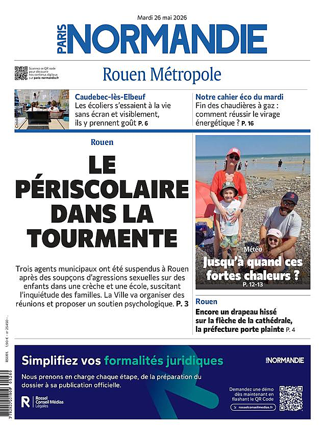 Une de Paris Normandie du jour - Presse 26 mai 2026