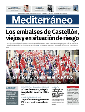 Portada El Periódico Mediterráneo de hoy - Periódico regional