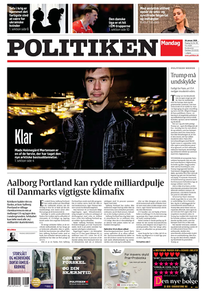 Prima pagina Politiken di oggi - Quotidiano estero