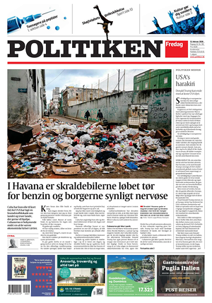Prima pagina Politiken di oggi - Quotidiano estero