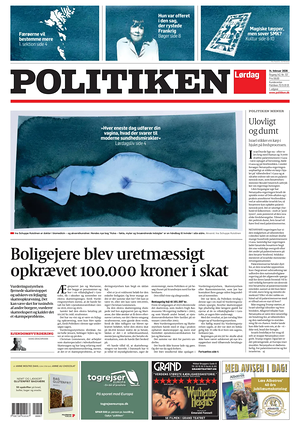 Prima pagina Politiken di oggi - Quotidiano estero