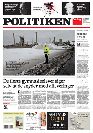 Prima pagina Politiken di oggi - Quotidiano estero