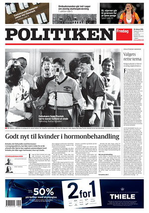 Prima pagina Politiken di oggi - Quotidiano estero