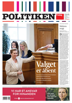 Prima pagina Politiken di oggi - Quotidiano estero