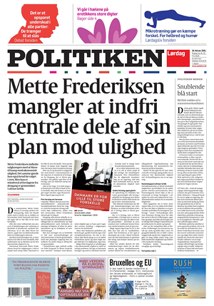 Prima pagina Politiken di oggi - Quotidiano estero