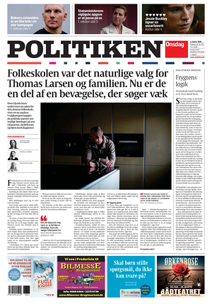 Prima pagina Politiken di oggi - Quotidiano estero
