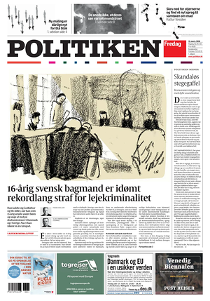 Prima pagina Politiken di oggi - Quotidiano estero