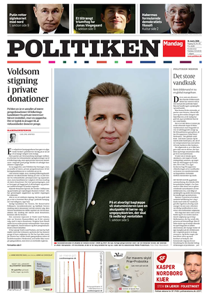 Prima pagina Politiken di oggi - Quotidiano estero