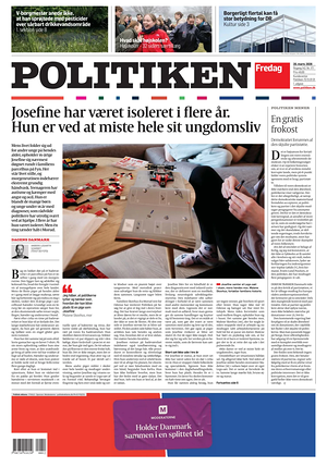 Prima pagina Politiken di oggi - Quotidiano estero