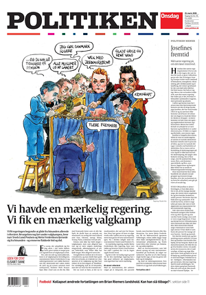 Prima pagina Politiken di oggi - Quotidiano estero