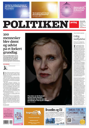 Prima pagina Politiken di oggi - Quotidiano estero