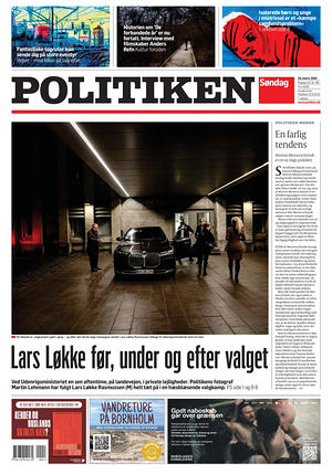 Prima pagina Politiken di oggi - Quotidiano estero