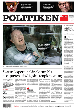 Prima pagina Politiken di oggi - Quotidiano estero