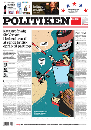 Prima pagina Politiken di oggi - Quotidiano estero